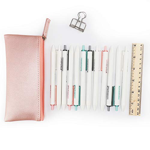 EONMIR PU Leather Pencil Cases Pouch Bag with Zipper,Small Simple Pencil Pouc...