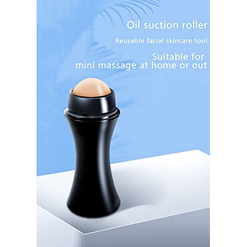 Oil-Absorbing Volcanic Face Roller, Reusable Face Roller Skin Care Facial Ski...