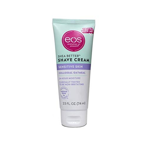 EOS Shea Better Shave Cream Sensitive Skin Colloidal Oatmeal Travel Size 2.5 ...