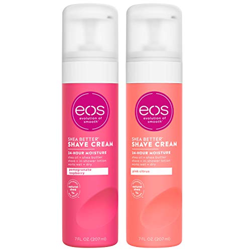 eos Shea Better Shaving Cream for Women Variety Pack - Pomegranate Raspberry ...