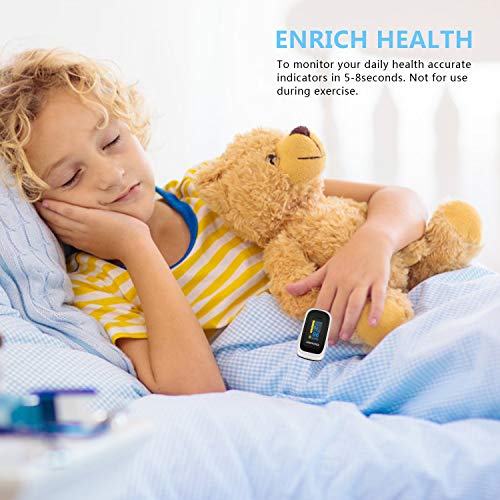 Pulse Oximeter Fingertip, Oxygen Saturation Monitor with Perfusion Index and ...