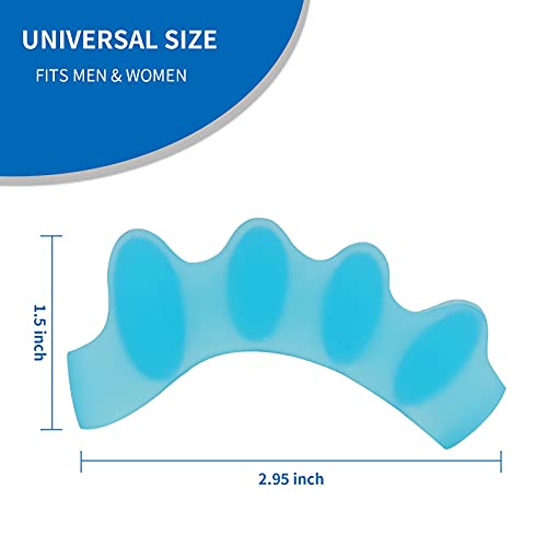 Toe Separators, Eosxrp 4 Pair Soft Gel Toe Spacers to Correct Bunions, Toe St...