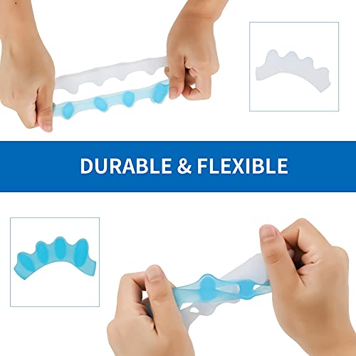 Toe Separators, Eosxrp 4 Pair Soft Gel Toe Spacers to Correct Bunions, Toe St...