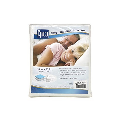 Premium Quality Bed Pad , Quilted , Waterproof , and Washable , 34" x 52" The...