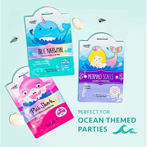 Epielle Character Sheet Masks | Animal Spa Mask | Dalmatian, Zebra, Cat, Shar...