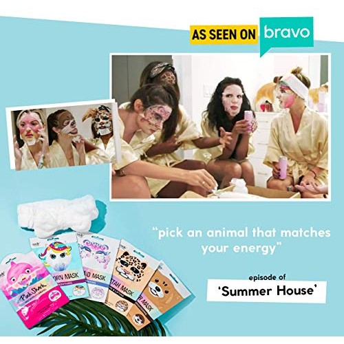 Epielle Character Sheet Masks | Animal Spa Mask | Dalmatian, Zebra, Cat, Shar...