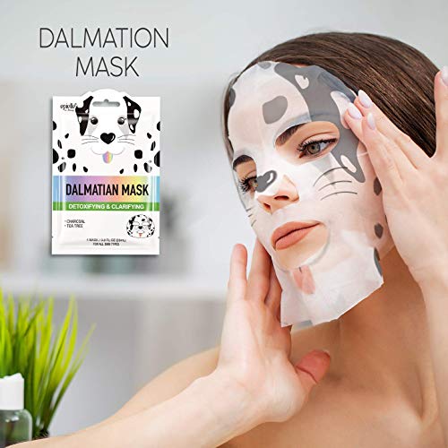 Epielle Character Sheet Masks | Animal Spa Mask | Dalmatian, Zebra, Cat, Shar...
