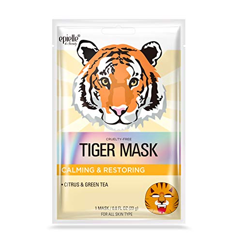 Epielle Character Sheet Masks | Animal Spa Mask | Puppy, Tiger, Rabbit, Pengu...