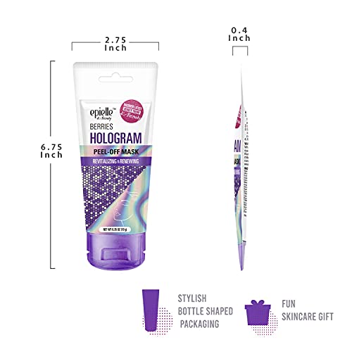 Epielle Hologram Peel Off Face Masks, Glitter Peel Off Mask, Toning & Calming...