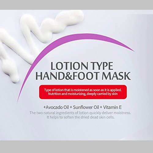 Epielle Hydrating Foot Masks (Socks 6pk) for foot cracked and dry heel to toe...