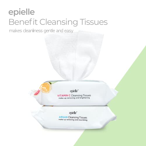 Epielle New Makeup Remover Cleansing Wipes Tissue | Gentle for all Skin Types...