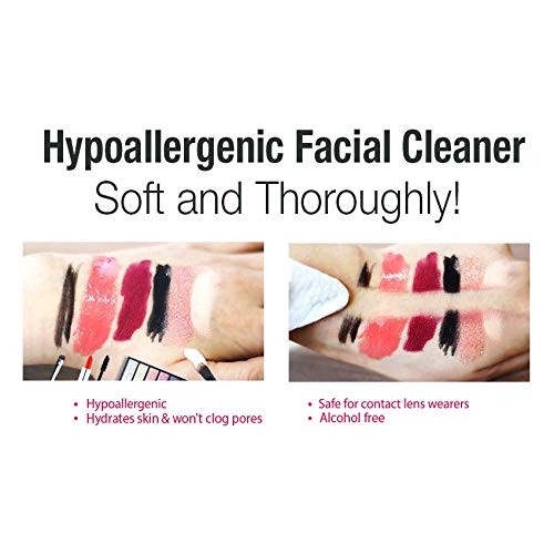 Epielle Rose Petal Makeup Remover Cleansing Tissues (60 Pre-Moistened Tissues...