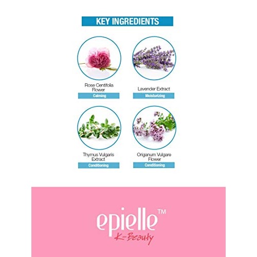 Epielle Rose Petal Makeup Remover Cleansing Tissues (60 Pre-Moistened Tissues...