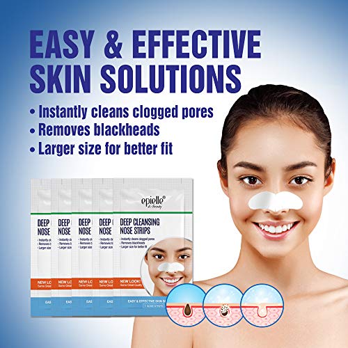 Original Epielle Deep Cleansing Nose Strips, Pore Strips for Clogged Pores, B...