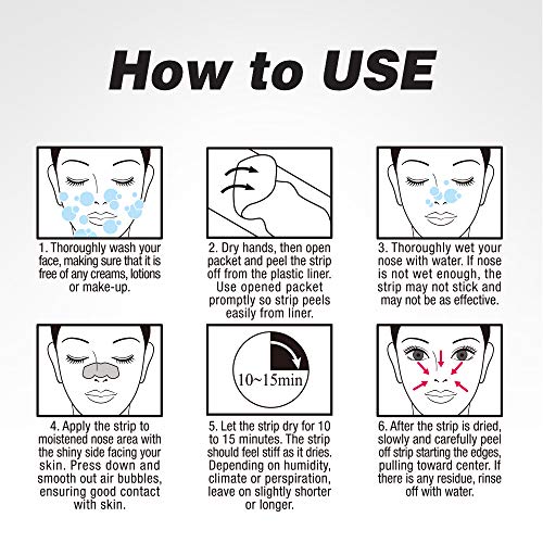 Original Epielle Deep Cleansing Nose Strips, Pore Strips for Clogged Pores, B...