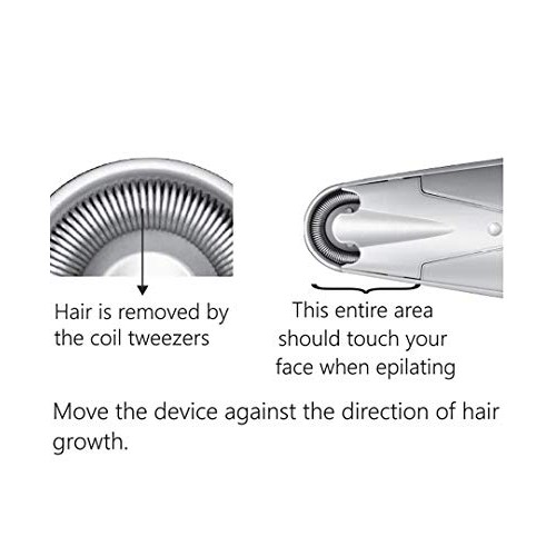 Epilady Esthetic Delicate Facial Epilator, Pearl White