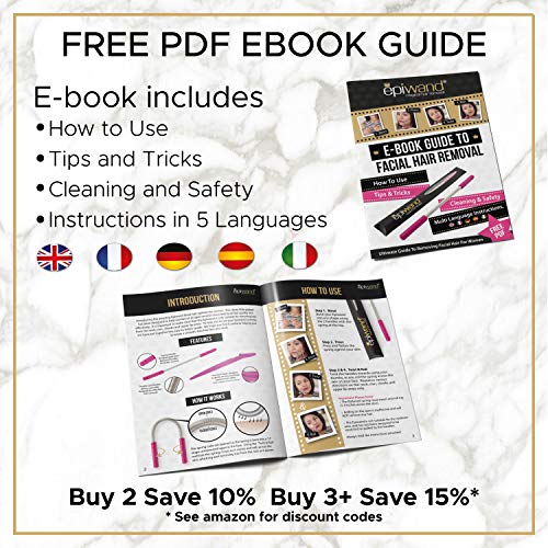 Epiwand Facial Hair Removal Kit for Women | Eyebrow Trimmer Razor & Face Epil...