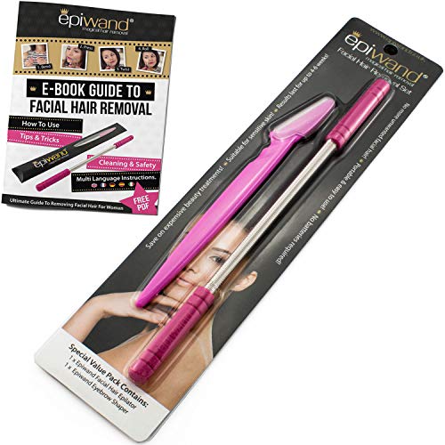 Epiwand Facial Hair Removal Kit for Women | Eyebrow Trimmer Razor & Face Epil...