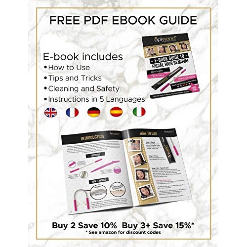 Epiwand Facial Hair Remover Spring Threading Tool - Our Women’s Facial Epilat...