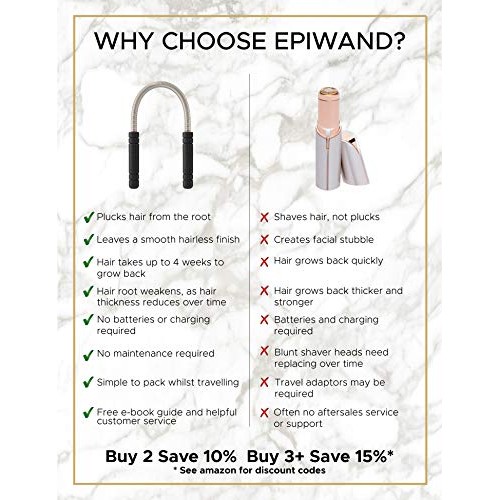 Epiwand Facial Hair Remover Spring Threading Tool - Our Women’s Facial Epilat...