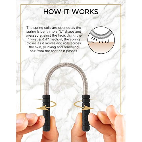 Epiwand Facial Hair Remover Spring Threading Tool - Our Women’s Facial Epilat...