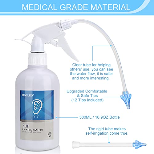 Ear Wax Removal Kit, Ear Cleaning Kit, with Ear Washer Bottle, Ear Wash Basin...