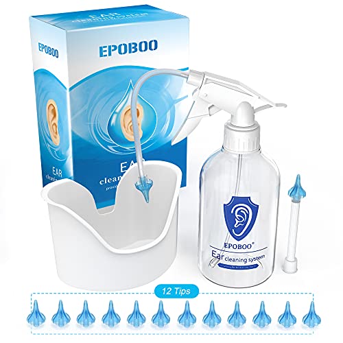 Ear Wax Removal Kit, with Ear Washer Bottle, Ear Wash Basin and 12 Pcs Reusab...