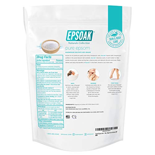 Epsoak Epsom Salt - 5 lbs. Magnesium Sulfate USP
