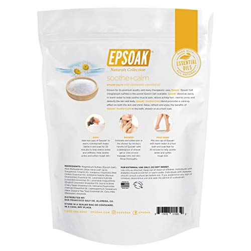 Epsoak Everyday Epsom Salt - 2 lbs. Soothe + Calm Bath Salts