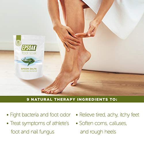 Tea Tree Oil Foot Soak with Epsoak Epsom Salt - 2 Pound Value Bag