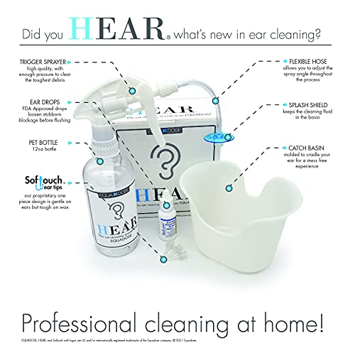 Hear Earwax Removal Kit from Equadose. Ear Wax Remover for Ear Cleaning and I...