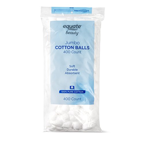 Equate Beauty Cotton Balls, Large Jumbo Size, 400 Count Package, 2 Pack (Incl...