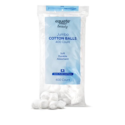 Equate Beauty Cotton Balls, Large Jumbo Size, 400 Count Package, 2 Pack (Incl...