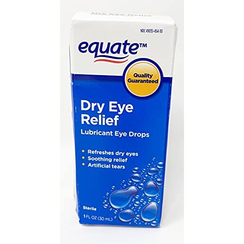 Equate Dry Eye Relief Lubricant Eye Drops Liquid, 1 Oz