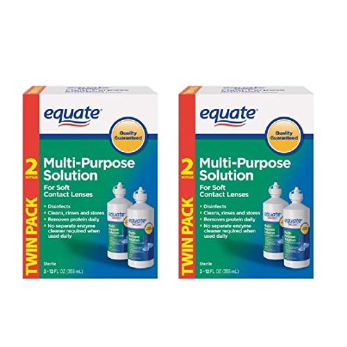 Equate - Multi-Purpose Contact Lenses Solution - 12 oz Each (2)