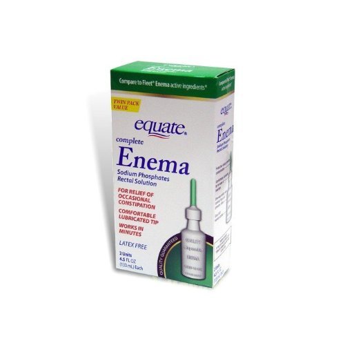 Equate Rectal Solution Enema Sodium Phosphates 2-Count, 4.5- Fluid Ounce by E...