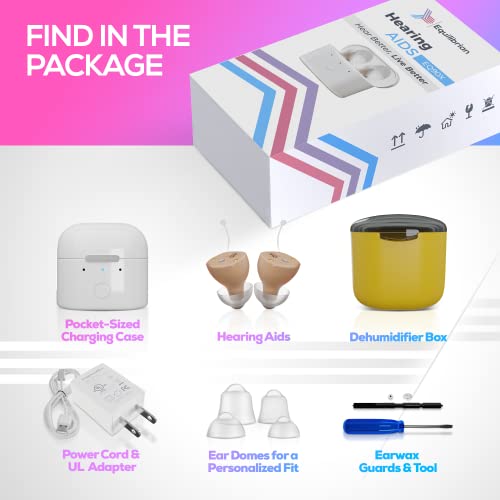 Equilibrian Premium Hearing Aids for Seniors | Rechargeable Hearing Aid with ...