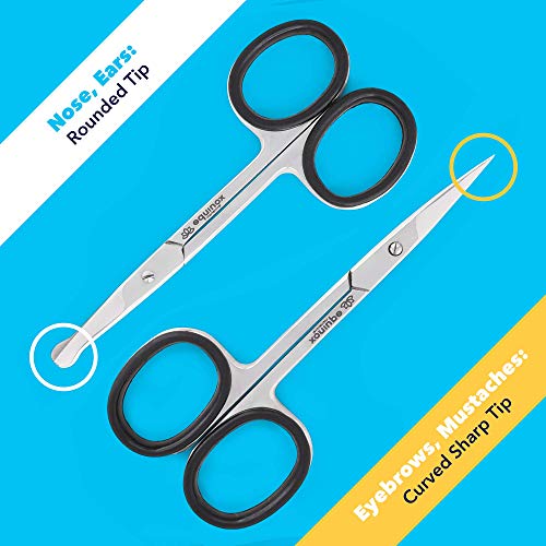 Equinox Mustache Scissors for a Beautiful Facial Hair Look - Use for trimming...