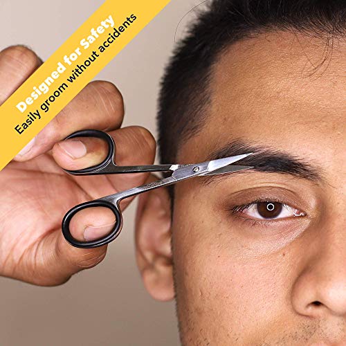 Equinox Mustache Scissors for a Beautiful Facial Hair Look - Use for trimming...