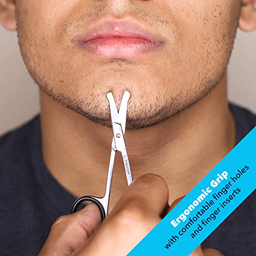 Equinox Mustache Scissors for a Beautiful Facial Hair Look - Use for trimming...