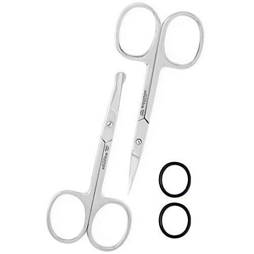 Equinox Mustache Scissors for a Beautiful Facial Hair Look - Use for trimming...