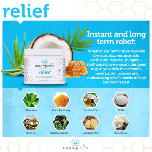Era Organics Eczema, Psoriasis & Dermatitis Moisturizer Cream - Advanced 15-i...