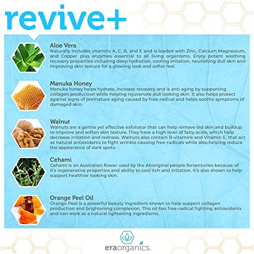 Era Organics Microdermabrasion Facial Scrub & Face Exfoliator - Spa Quality E...