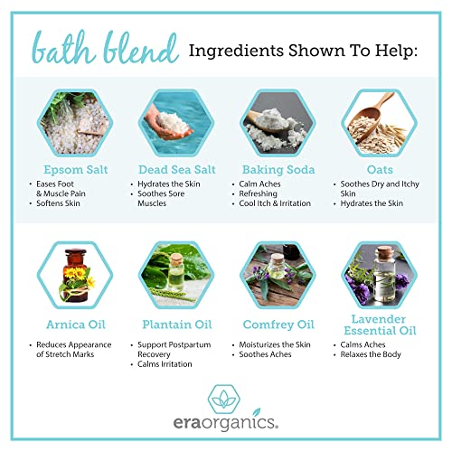 Era Organics Relaxing Bath Salts & Essential Oils – Extra Soothing Spa Qualit...