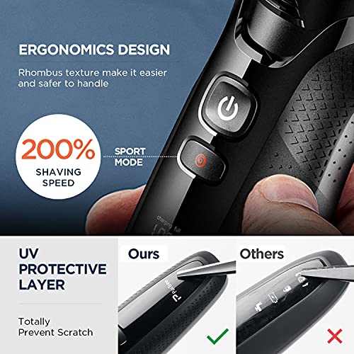 Electric Shaver for Men, Mens Electric Razor Rechargeable 2 in 1 Rotary Shave...