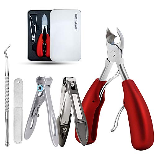Thick Toenail Clippers, Podiatrist Toe Nail Clippers for Ingrown & Thick & Me...