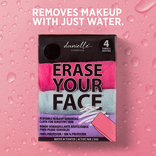 Make-up Removing Cloths 4 Count, Erase Your Face By Danielle Enterprises Ente...