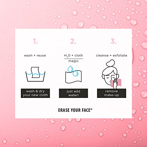 Make-up Removing Cloths 4 Count, Erase Your Face By Danielle Enterprises Ente...