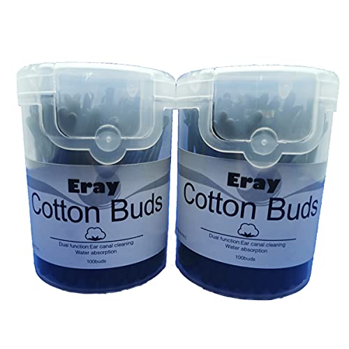 【2 packs】Cotton Buds Ear Canal Cleaning Double-Ended Disposable Ear pick Sp...