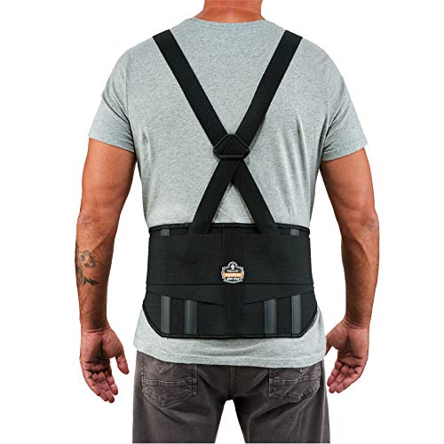 Ergodyne ProFlex 1600 Back Support Brace, 9" Extended Support, High Cut Front...